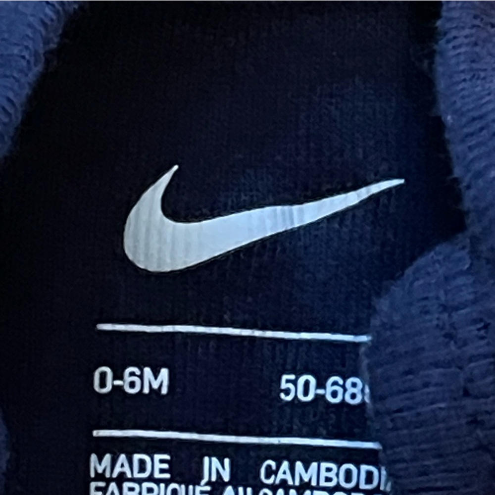 Navy Blue Nike Onesie, Size 0-6 Months - Picture 4 of 5